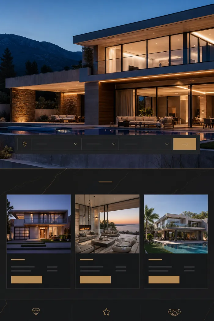 Architectural agency concept, Real estate · Redesign